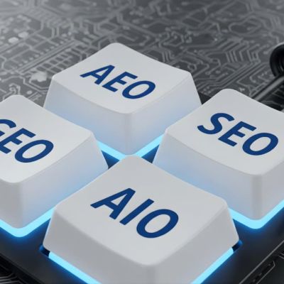 buttons saying AIO AEO SEO GEO