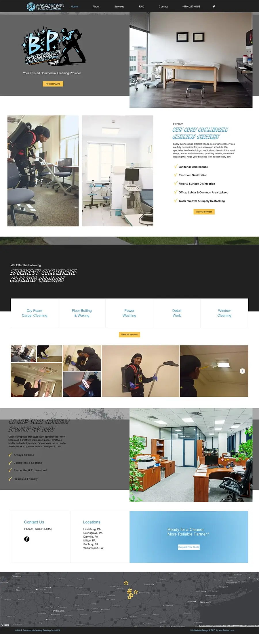 BP Commercial Cleaning After Website Redesign