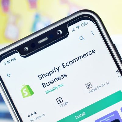 shopify app on phone