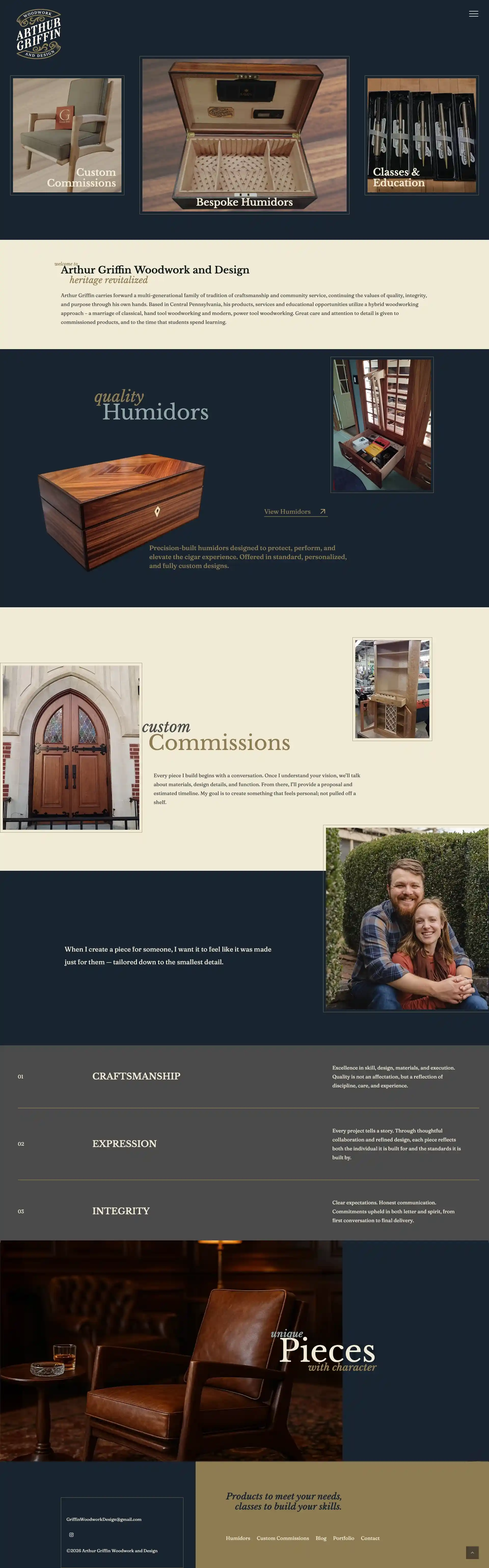 Arthur griffin woodwork design after redesign