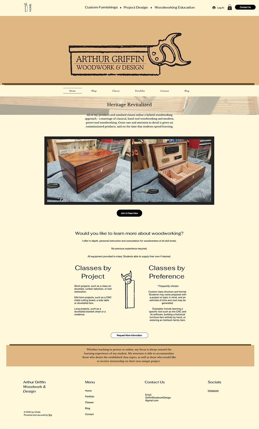Arthur griffin woodwork design before redesign