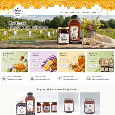 Honey in the Hollow Bee Farm