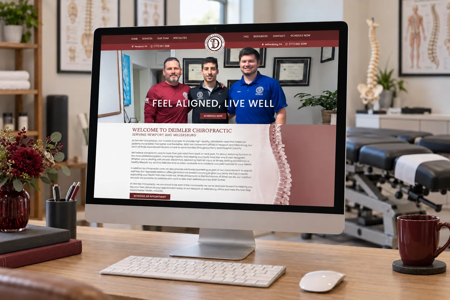 Deimler Chiropractic on Screen